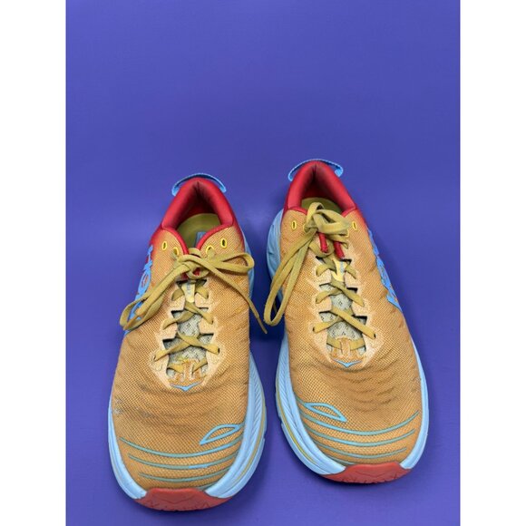 Hoka One One Bondi X Fiesta Amber Yellow Mens 11 D Shoes Running Sneakers - Picture 2 of 7